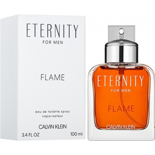 Calvin Klein For Flame - 100mL Man Eternity EDT Him Tester Flame For
