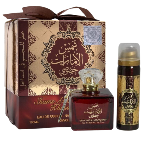 Ard Al Zaafaran Shams Al Emarat Khususi For Him / Her EDP 100 ml / 3.4 Fl. oz. + Perfumed Spray 50 ml 