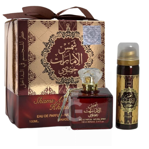 Ard Al Zaafaran Shams Al Emarat Khususi For Him / Her EDP 100 ml / 3.4 Fl. oz. + Perfumed Spray 50 ml 