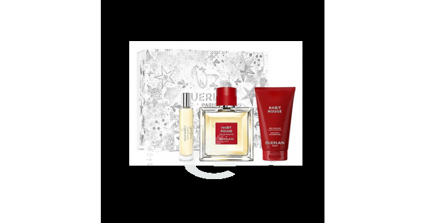 Guerlain Habit Rouge De Guerlain Paris EDT Gift Set For Him 100ml / 3 ...