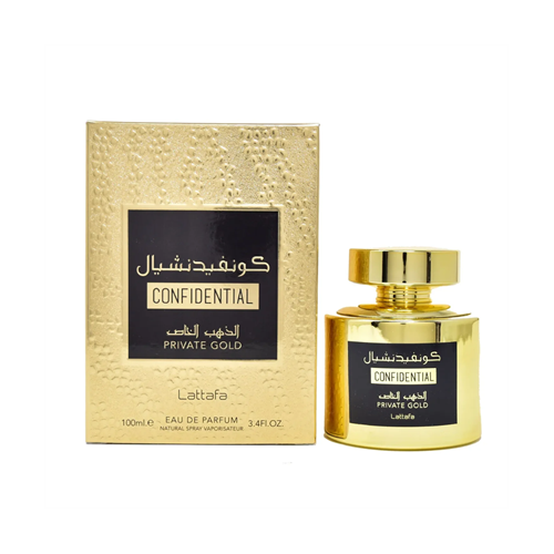 Lattafa Confidential Gold (Kirke Twist) EDP For Him / Her 100 ml / 3.4 Fl. oz.