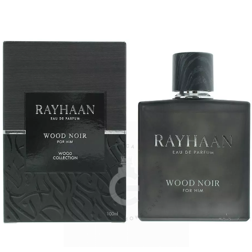 Rayhaan Wood Noir Wood Collection For Him EDP 100 ml / 3.4 Fl.oz.