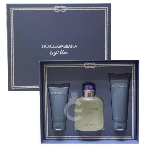 Dolce & Gabbana Light Blue Pour Homme 3pcs Gift Set EDT For Him 