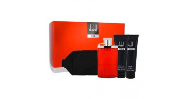 Dunhill Desire Red 3pcs Gift Set For Him With Travel Bag - Desire Red