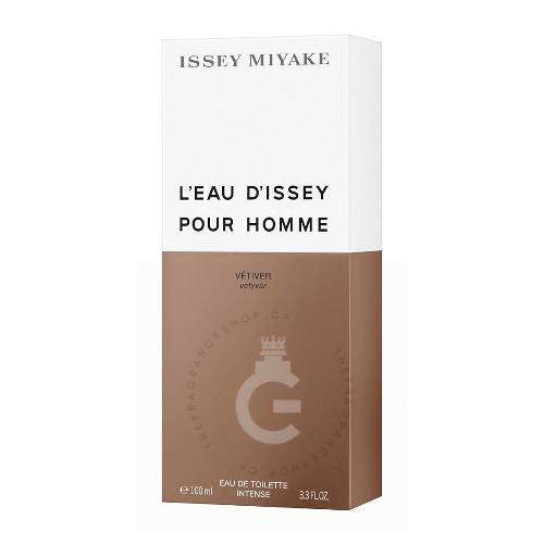 Issey Miyake L'Eau D'Issey Pour Homme Vetiver EDT Intense For Him 100ml / 3.3 Fl. Oz.