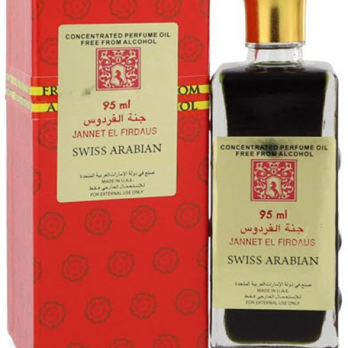 Swiss Arabian Jannet EL Firdaus Concentrated Perfume Oil, Alcohol Free For Him / Her 95mL