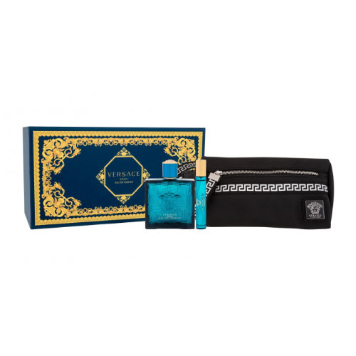 Versace Eros EDP 3Pcs Travel Gift Set For Him 