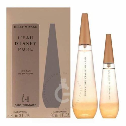 Issey Miyake L'eau D'issey Pure Nectar De Parfum For Her Duo Nomade 90 ml / 3.0 Fl.oz And 30 ml /1 Fl.oz. 2pc Set