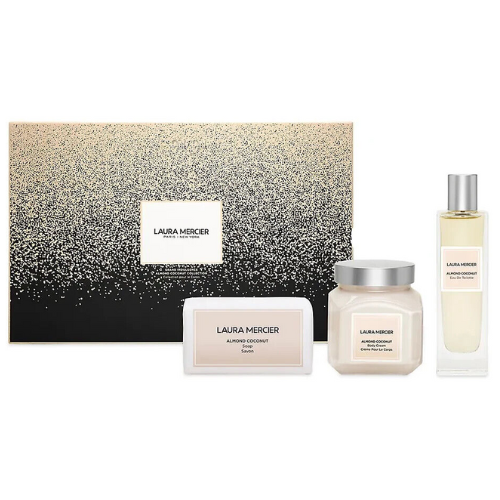 Laura Mercier Grand Indulgence Almond Coconut Collection 3pcs Gift Set